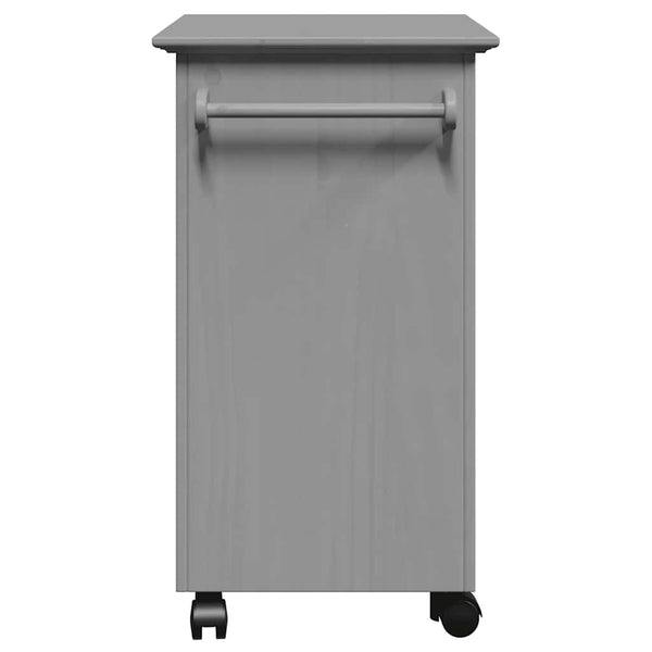 vidaXL Chariot de cuisine BODO gris 67,5x45x80 cm