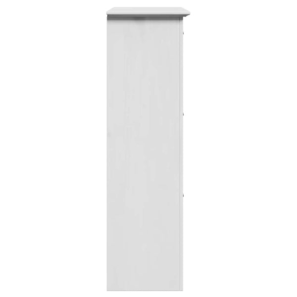 Schuhregal Weiß 80x35x118 cm