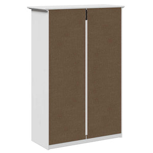 Schuhregal Weiß 80x35x118 cm