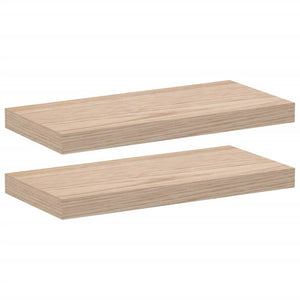 Schweberegale 2er Set, 50cm, Eiche