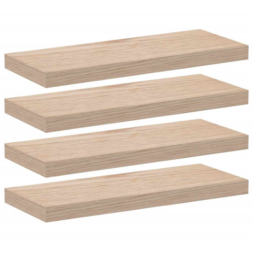 vidaXL Étagères murales flottantes 4 pcs 60x23,5x4 cm Bois d'ingénierie