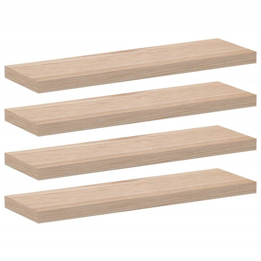 vidaXL Étagères flottantes 4 pcs 80x23,5x4 cm Bois d'ingénierie
