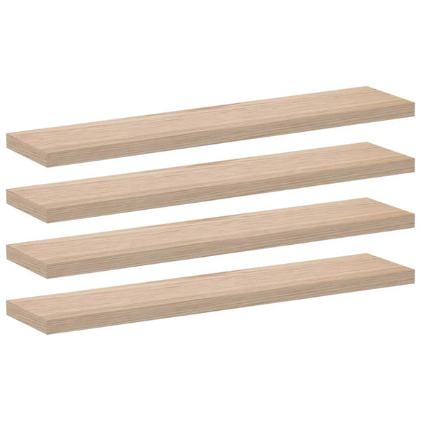 Schweberegale 4er Set, 110cm, Eiche