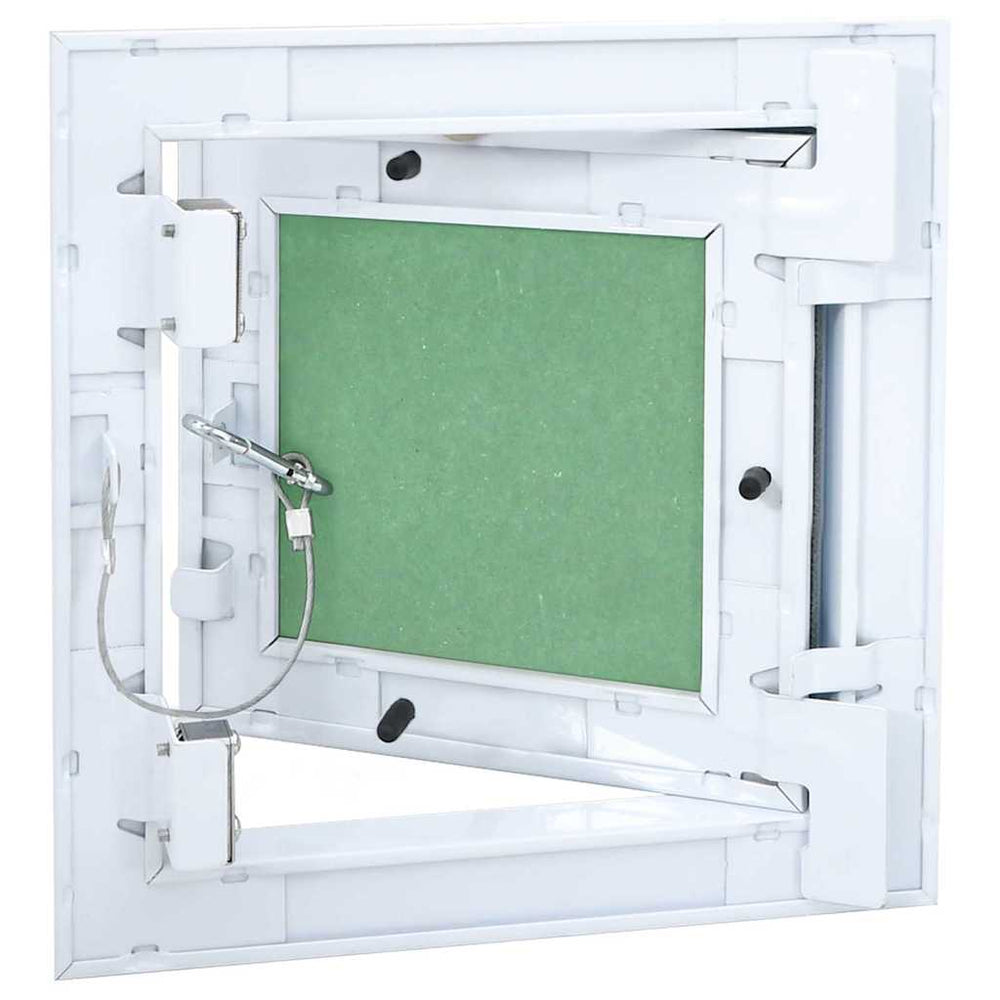 vidaXL Trappe d'accès vert et argent 20 x 20 cm