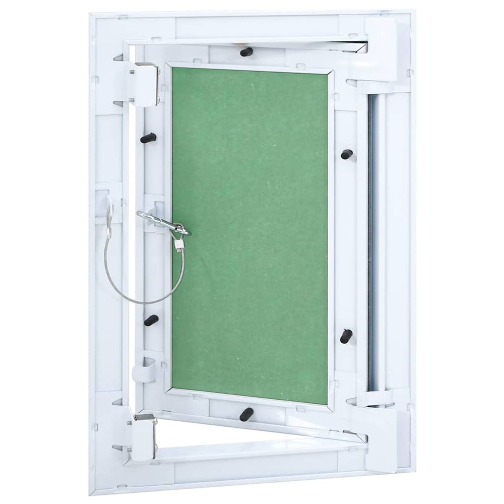 vidaXL Trappe d'accès vert et argent 25 x 35 cm