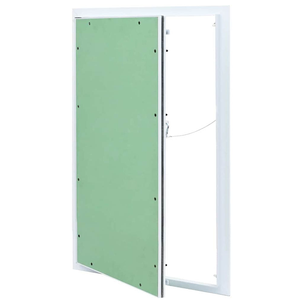 vidaXL Trappe d'accès vert et argenté 55 x 75 cm