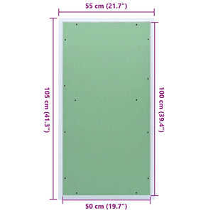 Zugangsklappe Grün/Silber 55x105cm