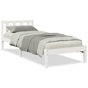 Massivholzbett Weiß 90x210 Kiefer Extra Lang