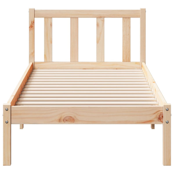 Extra langes Massivholzbett 100x210 cm