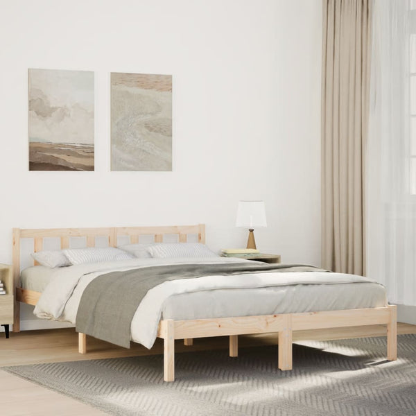 Massivholzbett 160x210 Kiefer ohne Matratze