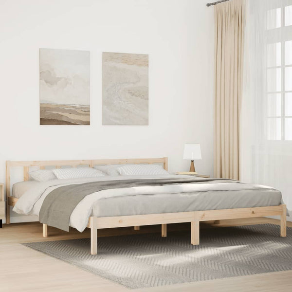 Massivholzbett 180x210 Kiefer ohne Matratze