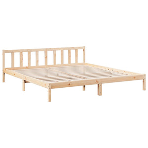 vidaXL Lit extra long en bois massif sans matelas 200x220 cm Pin