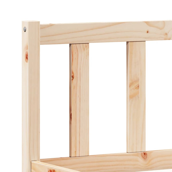 vidaXL Lit extra long en bois massif sans matelas 200x220 cm Pin