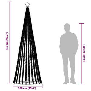 LED Weihnachtsbaum Warmweiß 247 cm