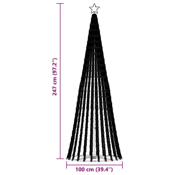 LED Weihnachtsbaum Warmweiß 247 cm