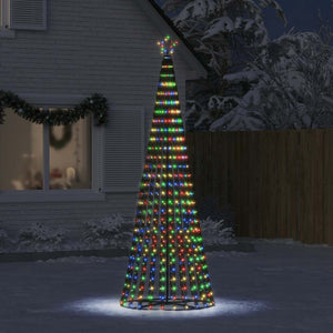 Mehrfarbiger LED Weihnachtsbaum, 247 cm