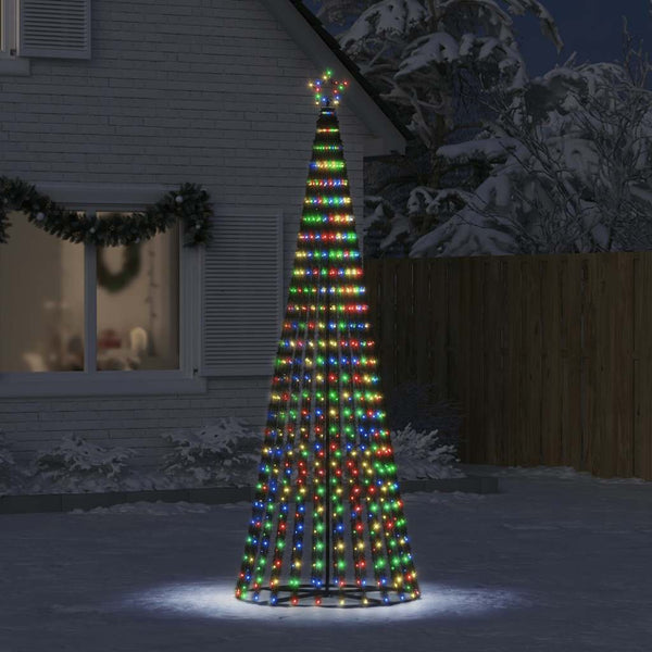 Mehrfarbiger LED Weihnachtsbaum, 247 cm