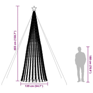 LED Weihnachtsbaum Warmweiß 403 cm