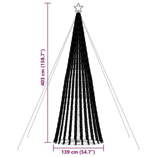 LED Weihnachtsbaum Kaltweiß 403 cm