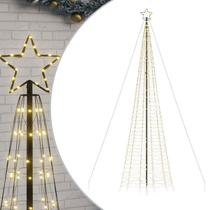 LED Weihnachtsbaum mit Erdspießen Warmweiß 500cm