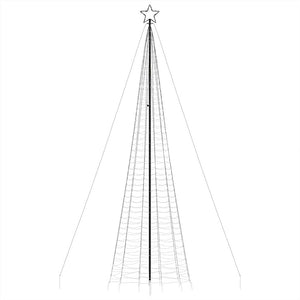 LED Weihnachtsbaum mit Erdspießen Warmweiß 500cm