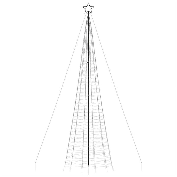 LED Weihnachtsbaum mit Erdspießen Warmweiß 500cm