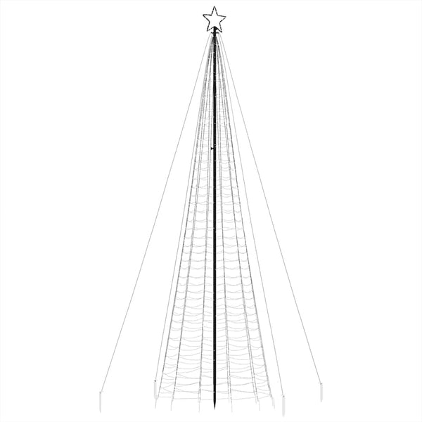 LED Weihnachtsbaum mit Erdspießen Warmweiß 500cm