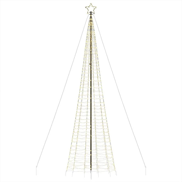 LED Weihnachtsbaum mit Erdspießen Warmweiß 500cm