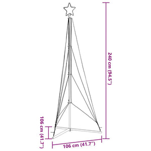 LED Weihnachtsbaum Warmweiß 240cm