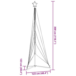 LED Weihnachtsbaum Kaltweiß 302 cm