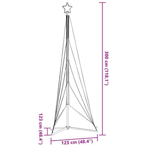 LED Weihnachtsbaum Blau 302 cm