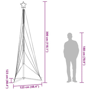LED Weihnachtsbaum Mehrfarbig 302 cm