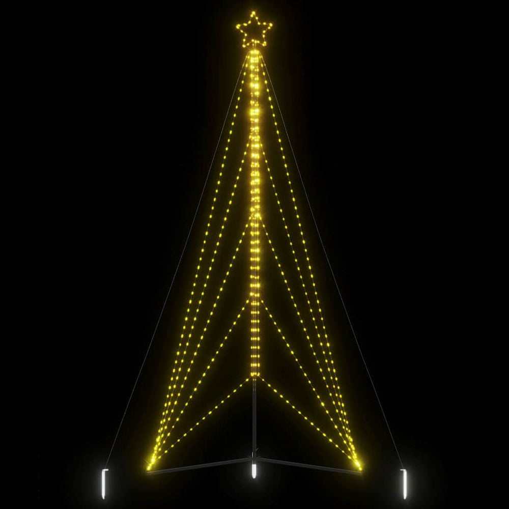 LED Weihnachtsbaum 615 LEDs Warmweiß 4m