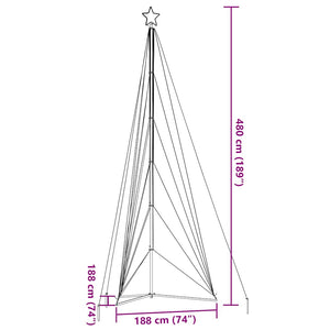 LED Weihnachtsbaum Warmweiß 478 cm