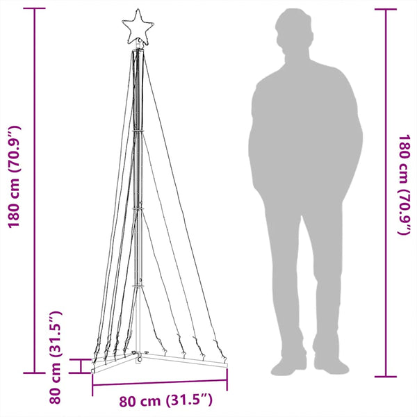 LED Weihnachtsbaum Warmweiß 187cm