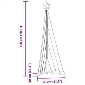 LED Weihnachtsbaum Kaltweiß 187 cm