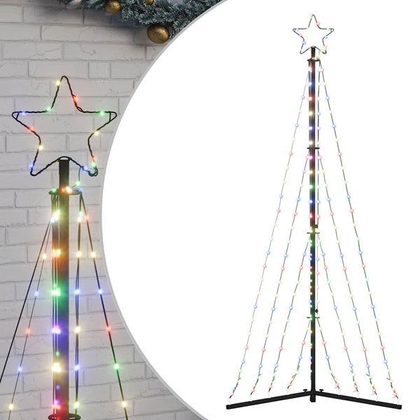 LED Weihnachtsbaum Mehrfarbig 187cm
