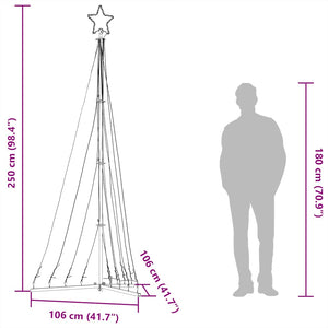 LED Weihnachtsbaum Warmweiß 250cm