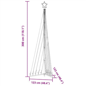 LED Weihnachtsbaum Blau 300cm 495 LEDs