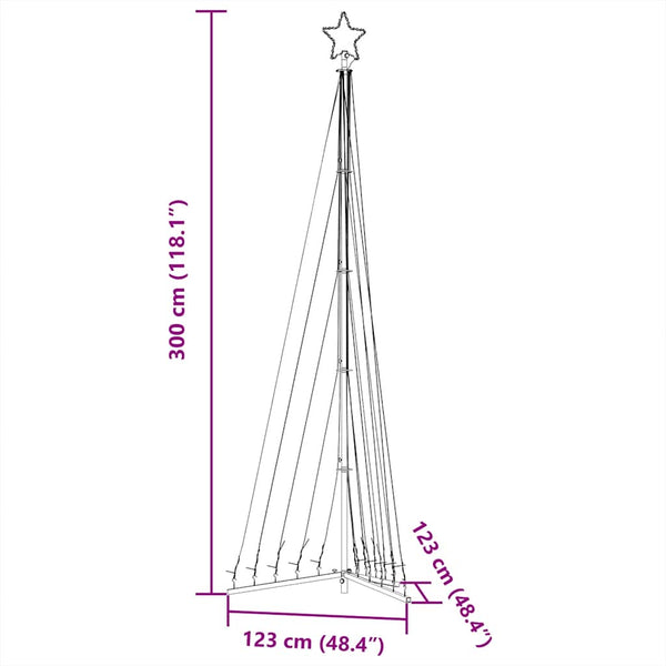 LED Weihnachtsbaum Blau 300cm 495 LEDs