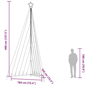 LED Weihnachtsbaum 399 cm Warmweiß