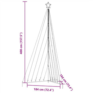 LED Weihnachtsbaum Kaltweiß 399cm