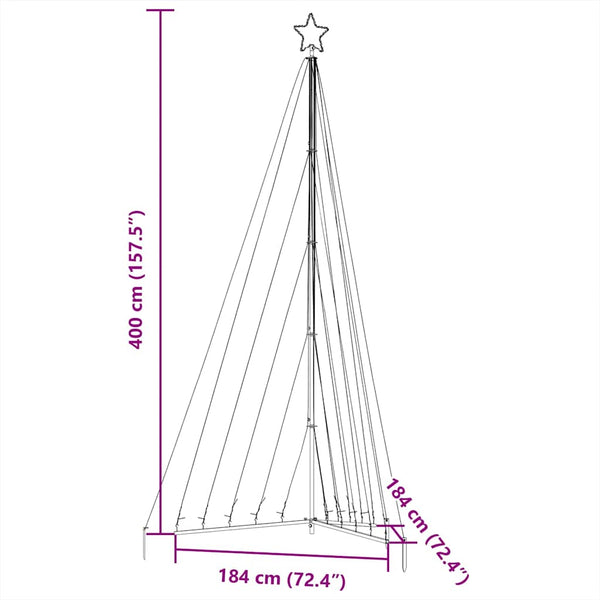 LED Weihnachtsbaum Kaltweiß 399cm