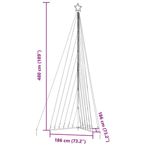 LED Weihnachtsbaum Warmweiß 476 cm
