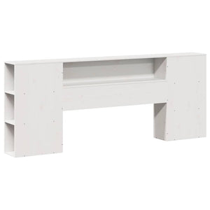 Kopfteil Weiß 200 cm Massivholz Kiefer