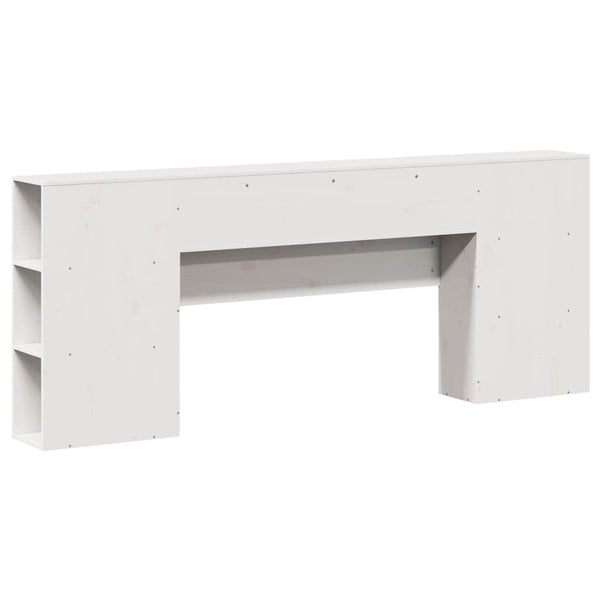 Kopfteil Weiß 200 cm Massivholz Kiefer