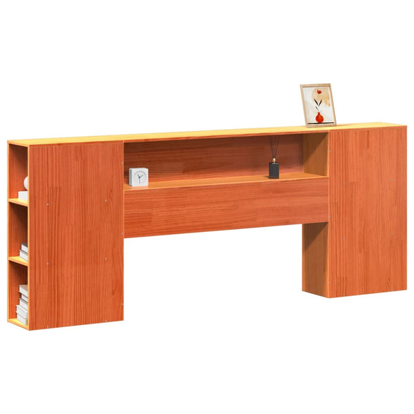 Kopfteil Wachsbraun 200 cm Kiefer Massivholz