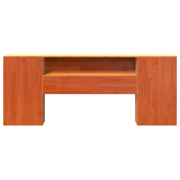 Kopfteil Wachsbraun 200 cm Kiefer Massivholz
