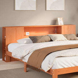 Kopfteil Wachsbraun 200 cm Kiefer Massivholz