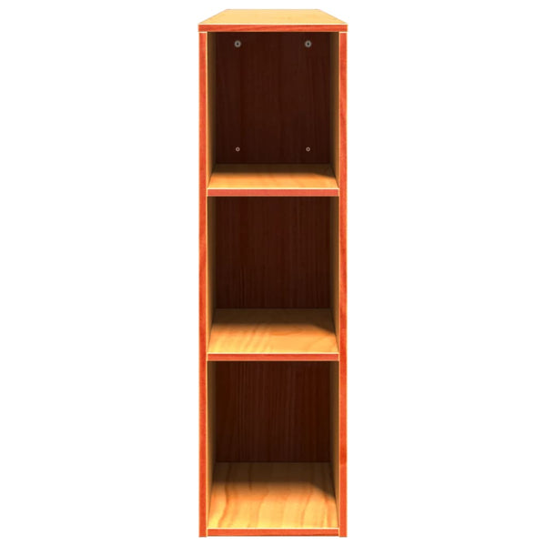 Kopfteil mit Stauraum, Wachsbraun, 180 cm